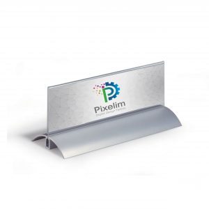 Aluminum stand for name