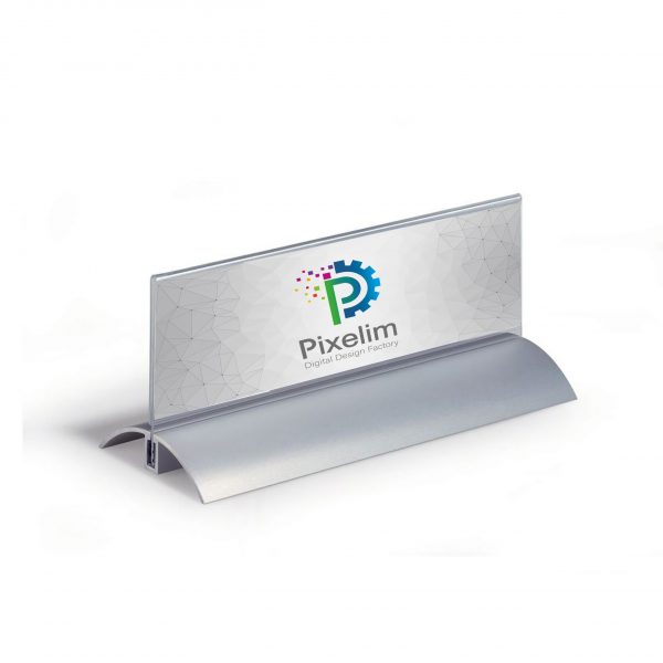 Aluminum stand for name