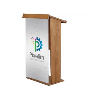 Wooden podium